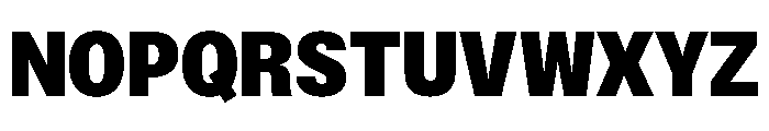ExatCYR CondensedBlack Instance Font UPPERCASE