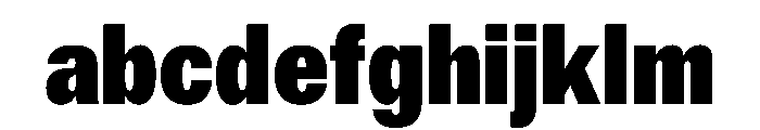 ExatCYR CondensedBlack Instance FONT