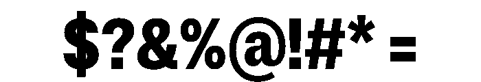 ExatCYR CondensedBold Instance Font OTHER CHARS