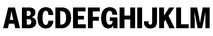ExatCYR CondensedBold Instance Font UPPERCASE