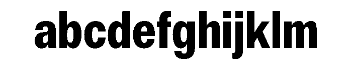 ExatCYR CondensedBold Instance FONT
