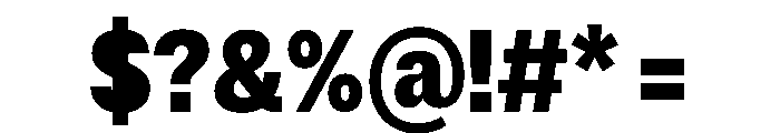 ExatCYR CondensedExtraBold Instance Font OTHER CHARS