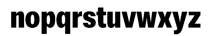 ExatCYR CondensedExtraBold Instance Font LOWERCASE