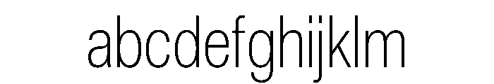 ExatCYR CondensedExtraLight Instance FONT