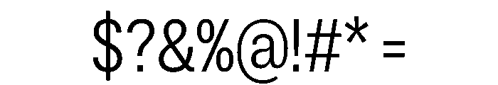 ExatCYR CondensedLight Instance Font OTHER CHARS