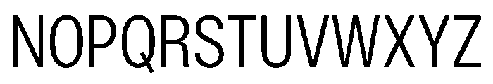 ExatCYR CondensedLight Instance Font UPPERCASE