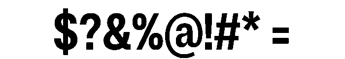 ExatCYR CondensedMedium Instance Font OTHER CHARS
