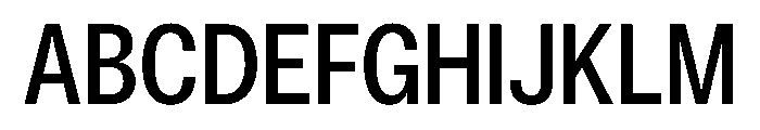 ExatCYR CondensedRegular Instance Font UPPERCASE