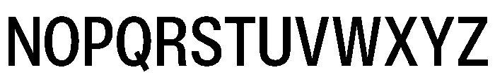 ExatCYR CondensedRegular Instance Font UPPERCASE