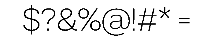 ExatCYR ExtraLight Instance Font OTHER CHARS