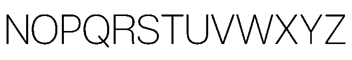 ExatCYR ExtraLight Instance Font UPPERCASE