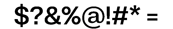 ExatCYR Regular Instance Font OTHER CHARS