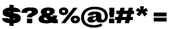 ExatCYR WideBlack Instance Font OTHER CHARS