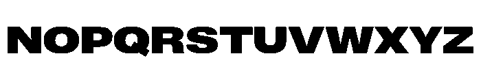 ExatCYR WideBlack Instance Font UPPERCASE