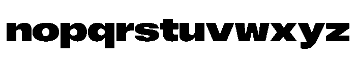 ExatCYR WideBlack Instance Font LOWERCASE