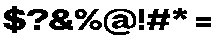 ExatCYR WideBold Instance Font OTHER CHARS