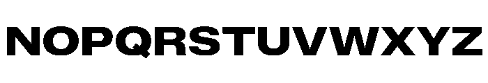 ExatCYR WideBold Instance Font UPPERCASE