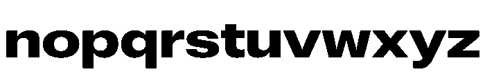 ExatCYR WideBold Instance Font LOWERCASE