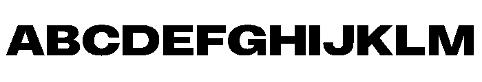ExatCYR WideExtraBold Instance Font UPPERCASE