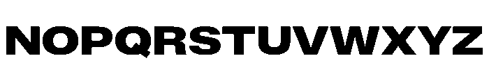 ExatCYR WideExtraBold Instance Font UPPERCASE