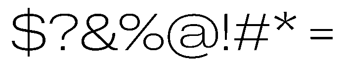 ExatCYR WideExtraLight Instance Font OTHER CHARS