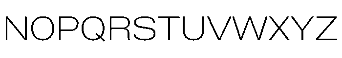 ExatCYR WideExtraLight Instance Font UPPERCASE