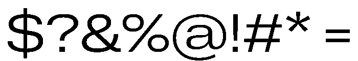 ExatCYR WideLight Instance Font OTHER CHARS