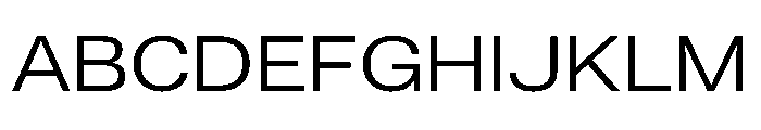 ExatCYR WideLight Instance Font UPPERCASE