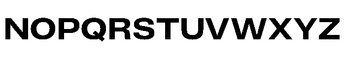 ExatCYR WideMedium Instance Font UPPERCASE