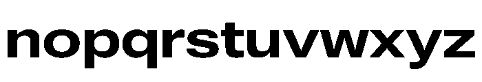 ExatCYR WideMedium Instance Font LOWERCASE