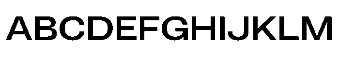 ExatCYR WideRegular Instance Font UPPERCASE