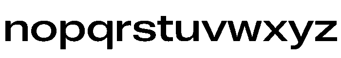 ExatCYR WideRegular Instance Font LOWERCASE