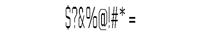 Explicit Thin Font OTHER CHARS