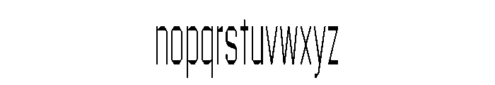 Explicit Thin Font LOWERCASE