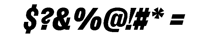 ExtractGrotesk BlackItalic Font OTHER CHARS