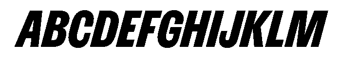 ExtractGrotesk BlackItalic Font UPPERCASE