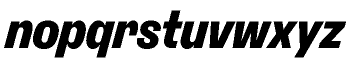 ExtractGrotesk BlackItalic Font LOWERCASE