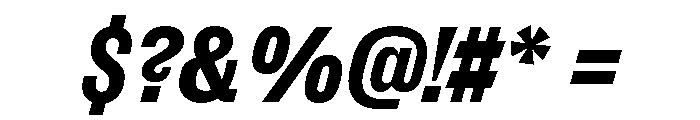 ExtractGrotesk ExtraBoldItalic Font OTHER CHARS