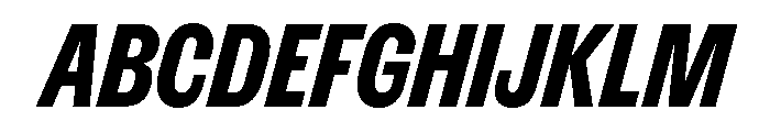 ExtractGrotesk ExtraBoldItalic Font UPPERCASE