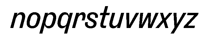ExtractGrotesk Italic Font LOWERCASE