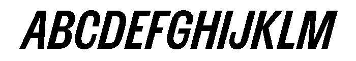 ExtractGrotesk SemiBoldItalic Font UPPERCASE