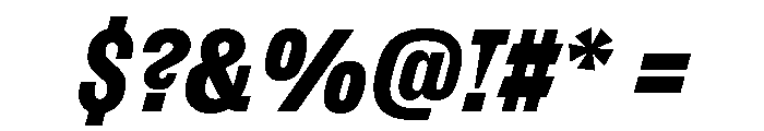 ExtractSemislab BlackItalic Font OTHER CHARS