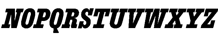 ExtractSemislab BlackItalic Font UPPERCASE