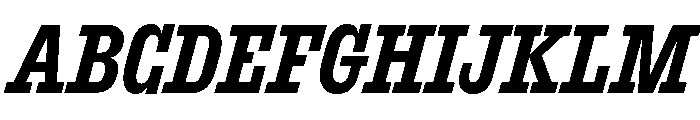 ExtractSemislab BoldItalic Font UPPERCASE