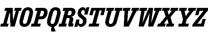 ExtractSemislab BoldItalic Font UPPERCASE