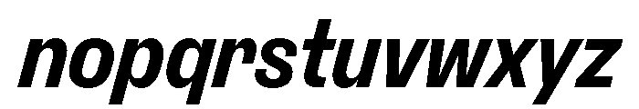 ExtractSemislab BoldItalic Font LOWERCASE