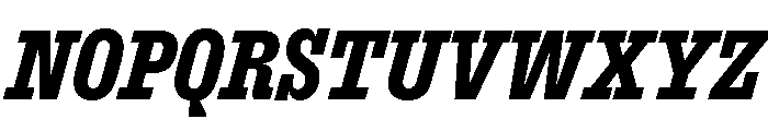 ExtractSemislab ExtraBoldItalic Font UPPERCASE
