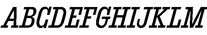 ExtractSemislab Italic Font UPPERCASE