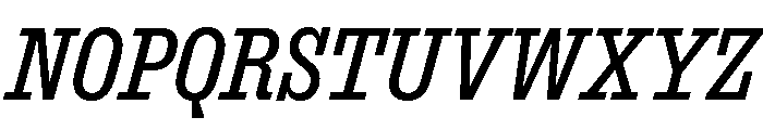 ExtractSemislab Italic Font UPPERCASE