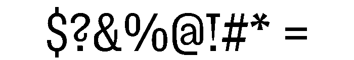 ExtractSemislab Light Font OTHER CHARS
